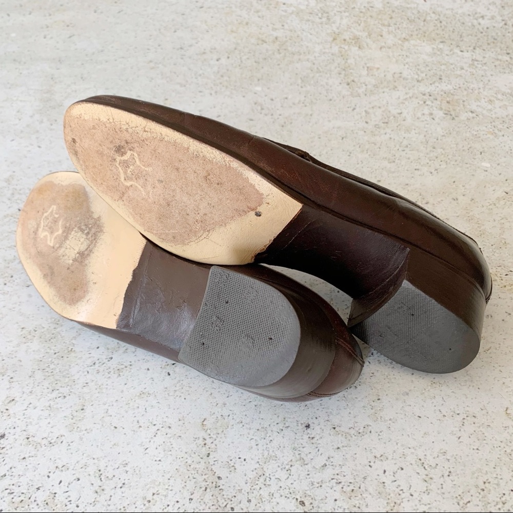 VINTAGE GUCCI Horsebit Loafers 80s Brown 36.5 - Picture 8 of 8